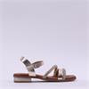 Oh My Sandals Flat Glitter Strap - Gold